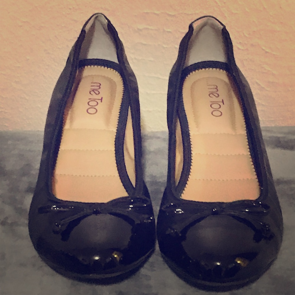 MeToo size 9 soft black leather shoes